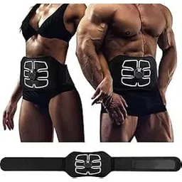 V R Enterprise 6 Modes EMS Abs Stimulator - Training Device for Muscles Work Out Power Fitness ABS Abdominal Trainer for Abdomen/Arm/Leg Training Home Office Exercise Gift (Color : Black)-picture-5