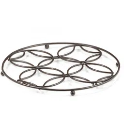v r kart Cooking Pot Steaming Stand Round Cooker Stand Rack Stand Cookware Trivet Black Color Trivet-picture-27