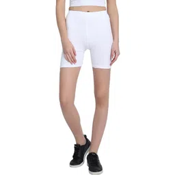 v star Solid Women White Tights-picture-11