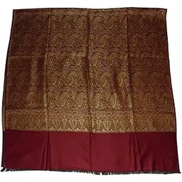 v vrinde Pure Wool Self Design Women Shawl (Red) 133-picture-11