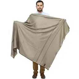 v vrinde Vrinde Grey Pashmina Self Design Men's Shawl KA-SWL-07-picture-24