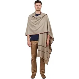 v vrinde Vrinde Grey Wool Solid Men's Shawl KA-SWL-02-picture-18