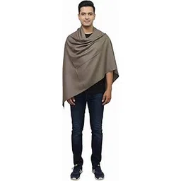 v vrinde Vrinde Grey Wool Solid Men's Shawl KA-SWL-41-picture-16