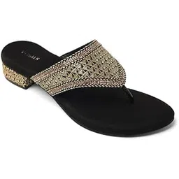 v-walk Big Size Ethnic Embellished Traditional Slip-On Footwear for Women – Festive & Wedding Wear-picture-45