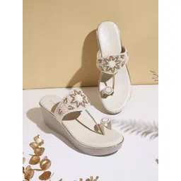 V-WALK Embellished Wedge Heel Sandals-picture-22