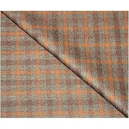 V Walker's Men's Cotton Polyester Blend Tweed Checkered Blazer & Jacket Fabric Unstitched (2 m,Free Size)-picture-23