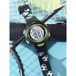 V2A Kids Dial & Bracelet Style Straps Digital Multi-Function Watch DK8217P-Football-Black-picture-38