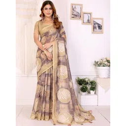 V3 FASHION STUDIO Ethnic Motifs Printed Chanderi Saree-picture-33
