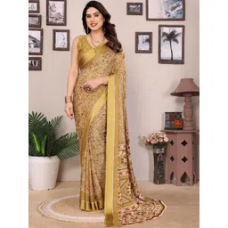 V3 FASHION STUDIO Ethnic Motifs Satin Saree-picture-15