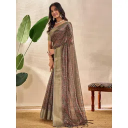 V3 FASHION STUDIO Ethnic Motifs Zari Art Silk Banarasi Saree-picture-16