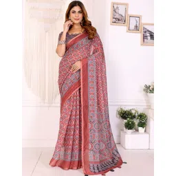 V3 FASHION STUDIO Ethnic Motifs Zari Chanderi Saree-picture-20