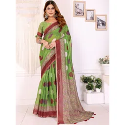 V3 FASHION STUDIO Ethnic Motifs Zari Chanderi Saree-picture-36