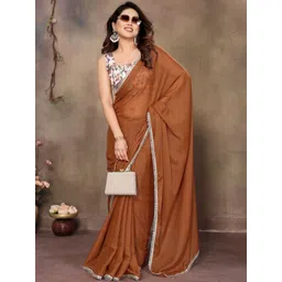 V3 FASHION STUDIO Mirror Work Border Saree-picture-30