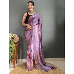 V3 FASHION STUDIO Tie and Dye Pure Chiffon Ready to Wear Jamdani Sarees-picture-11