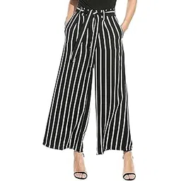 v3e Women's Regular Fit Palazzo (Black)-(Upto 34 Waist Size)-picture-35