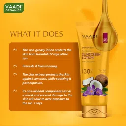 Vaadi Herbals Sunscreen Lotion SPF-30, 110g (Pack of 3) image 2