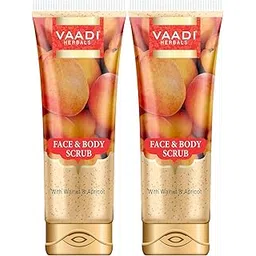 Vaadi Herbals Face and Body Scrub with Walnut and Apricot, 110gms x 2-picture-36