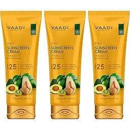 Vaadi Herbals Sunscreen Cream SPF-25, 110g (Pack of 3)-picture-15