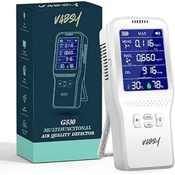 Vabsy Portable Air Quality Detector with 2000 mAh Rechargeable Battery – Real-Time Monitor for TVOC, HCHO, CO2, Temperature, Humidity & More | Advanced Sensor for Home & Commercial Use | AQI Monitor-picture-31