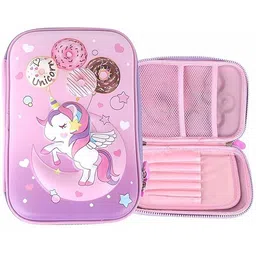 vadhavan Pink 3D EVA Pencil Case - New Kids Designer Pencil Pouch for Kids (Pink) Girls Art EVA Pencil Box-picture-25