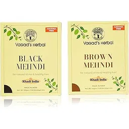 Vagad's Khadi Vagadâ'S Khadi Black Mehndi 100Gm | Natural | Ammonia Free Henna & Vagadâ'S Khadi Brown Mehndi 100Gm | Natural | Ammonia Free Henna-picture-55