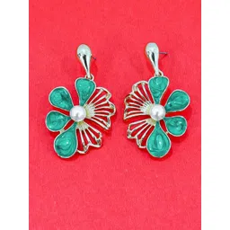 VAGHBHATT Floral Drop Earrings-picture-36