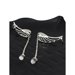 VAGHBHATT Silver Plated Classic Drop Earrings-picture-21