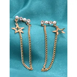 VAGHBHATT Stainless Steel Rhinestone Classic Drop Earrings-picture-23