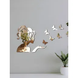 VAH Kya Bat Hai !! 13Pcs Acrylic Mirror Wall Stickers-picture-30