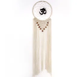vah Om Macrame With Decorative Beads Design Wall Décor Home Décor Dream Catcher Jute Dream Catcher-picture-14