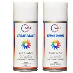 VAI ‎Red and Cream White Touch Up Spray Paint ‎225 ml for Tractor, ‎TR-SW-RD-+CR-WH-2 (Pack of 2)-image-25