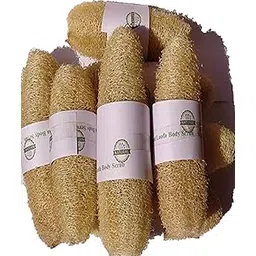 Vaibhav VVOS® 8 Pieces 100% Natural Organic Body Scrubber Loufah Sponges for Bathing -Natural loofah- 12 cm to 18cm-picture-38