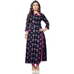vaikunth fabrics Printed Women Rayon A-Line Kurti (VFF-KU-188)-picture-32