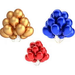 vail creations Solid Gold Red Blue Balloons Pack of 50 Balloon-picture-10
