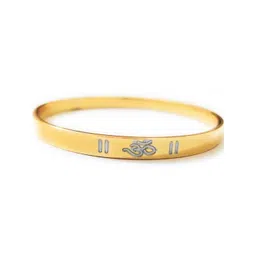 Vaiseema Unisex Gold-Plated Kada Bracelet image 1