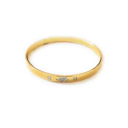 Vaiseema Unisex Gold-Plated Kada Bracelet image 2