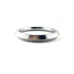 Vaiseema Unisex Silver-Plated Stainless Steel Cuff Bracelet-picture-16