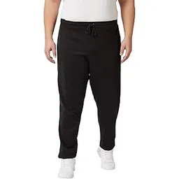 vaishvik Mens Plus Size Track-Pant Bottoms Over Big Size Pure Cotton Black-picture-14