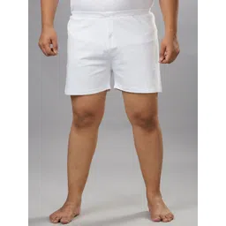 Vaishvik Pure Cotton Mid-Rise Boxer mens plus size boxer white-picture-42