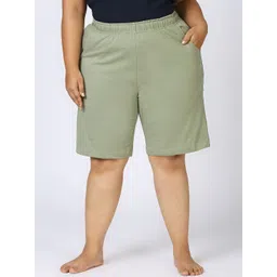 Vaishvik Women Plus Size Cotton Lounge Shorts-picture-19