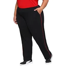 vaishvik Women Plus Size Track-Pant - Jet Black-picture-33