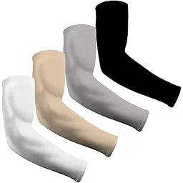 vakyam 4 Pairs UV Sun Protection Unisex Arm Sleeves for Summer - UPF 50 - Arm Cover for tanning and sunburn protection-picture-16