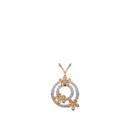 VALANOVA 14K Rose Gold Plated 0.38Ct Lab Grown Diamond Pendant-picture-32