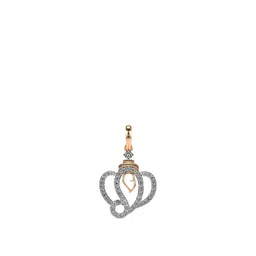 VALANOVA 14K Rose Gold Plated 0.41 Ct Lab Grown Diamond Pendant-picture-27