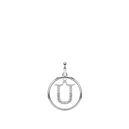 VALANOVA 14K White Gold Plated 0.22Ct Lab Grown Diamond Pendant image 1