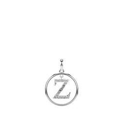 VALANOVA 14K White Gold Plated 0.29 Ct Lab Grown Diamond Alphabet Z Pendant-picture-20