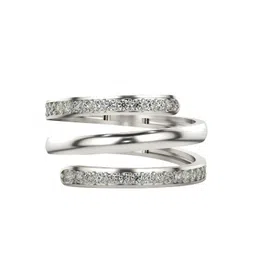 VALANOVA 18K White Gold Plated Sterling Silver 0.36 Ct Certified Lab Grown Diamond Ring-picture-28