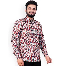 Valencia Fashion Men Ethnic Motifs Printed Indie Prints Kurta-picture-27