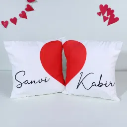 Valentine's Heart Personalised Cushion Set-picture-36