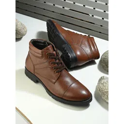 Valentino Men Casual Block-Heeled Regular Boots-picture-12